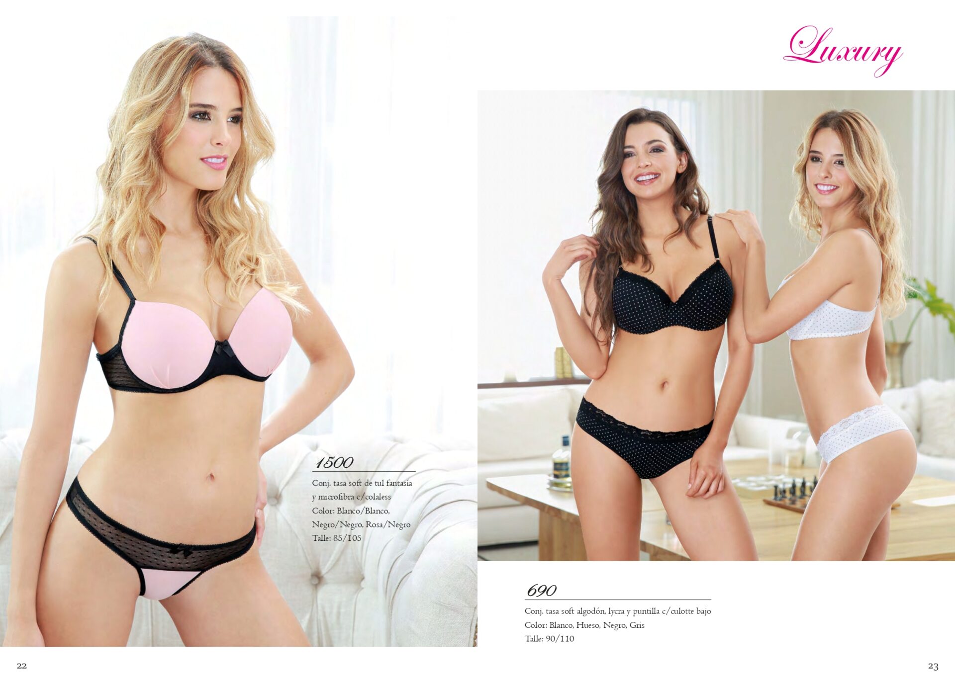 Amanizia 1500 negro-rosa 690 negro blanco