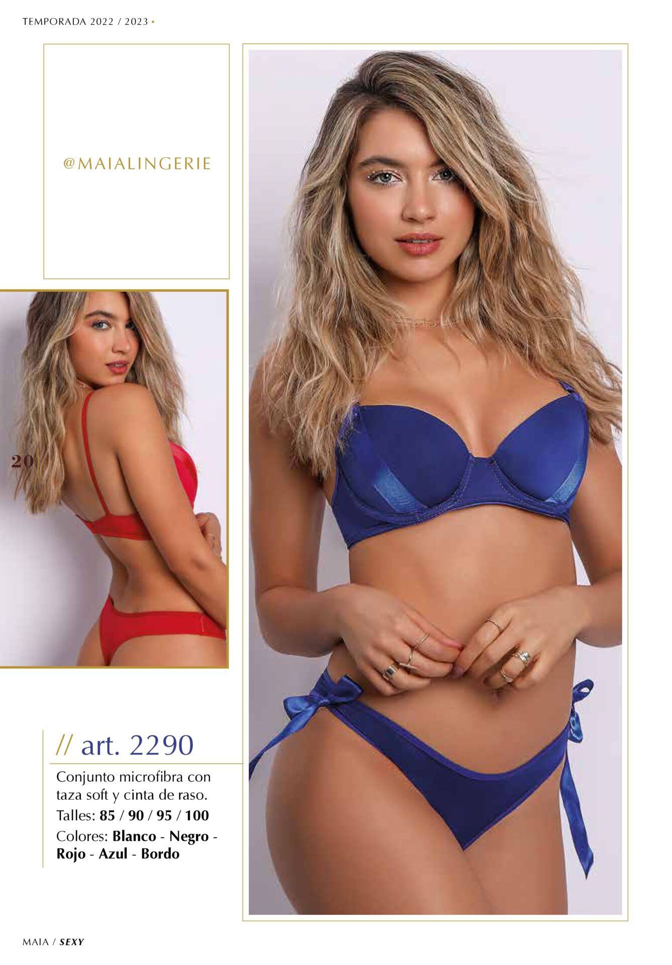 Maia sexy 2290 rojo azul