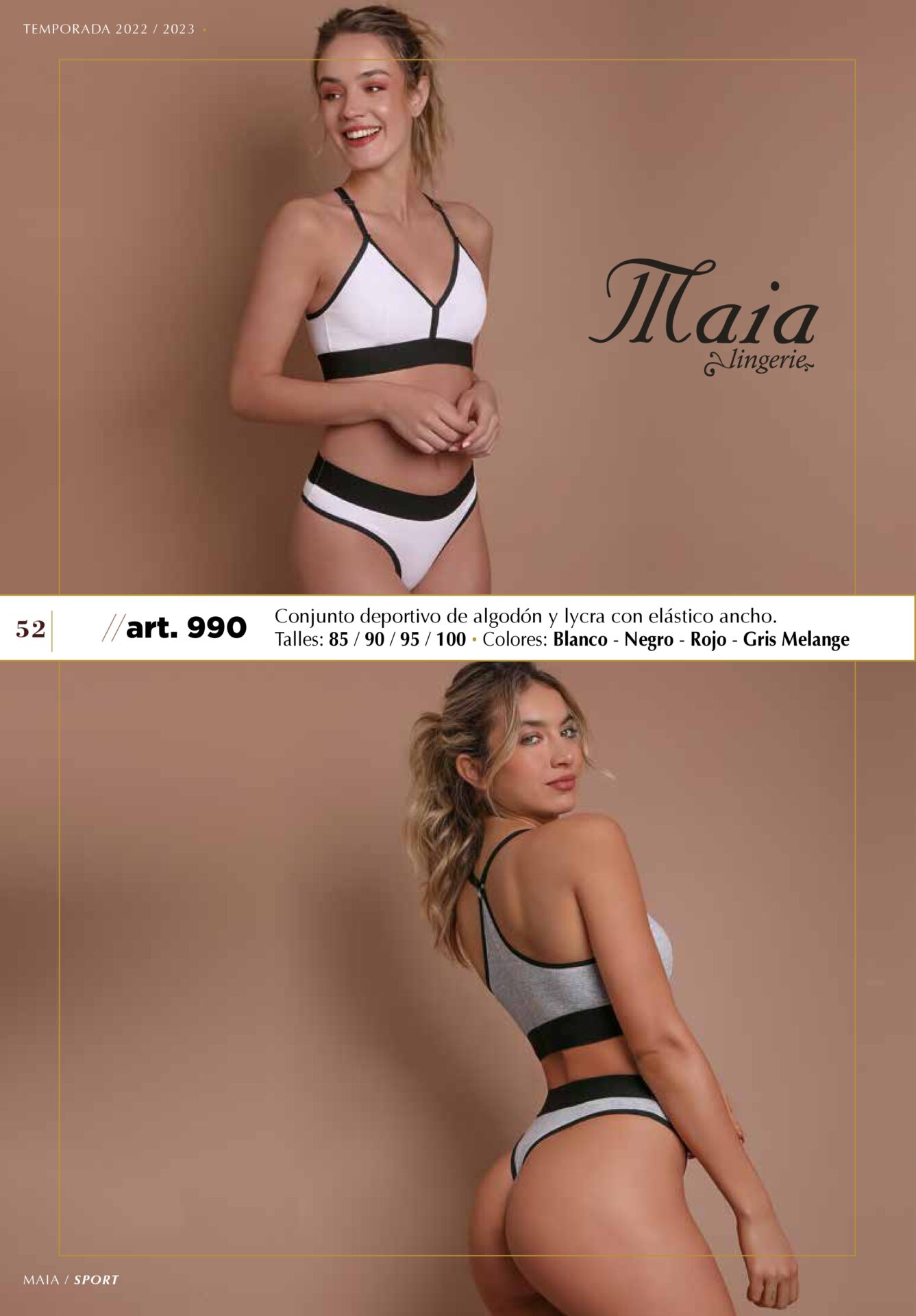 Maia sport 990 blanco gris